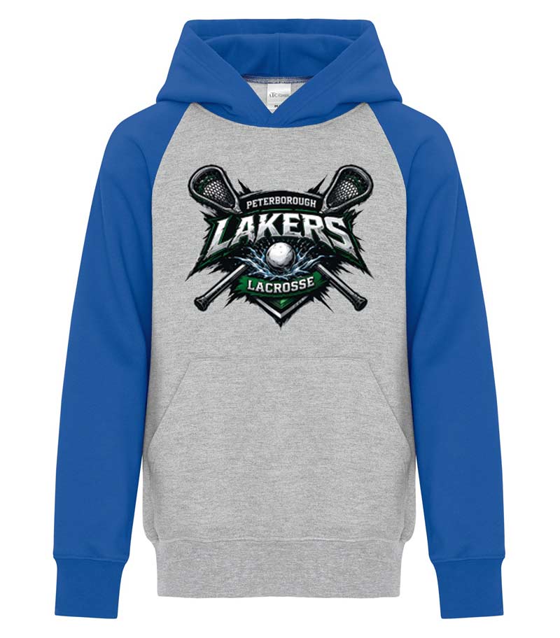 PTBO JR. LAKERS - YOUTH ATC EVERYDAY FLEECE TWO TONE HOODIE. ATCY2550 - LIMITED AVAILABILITY